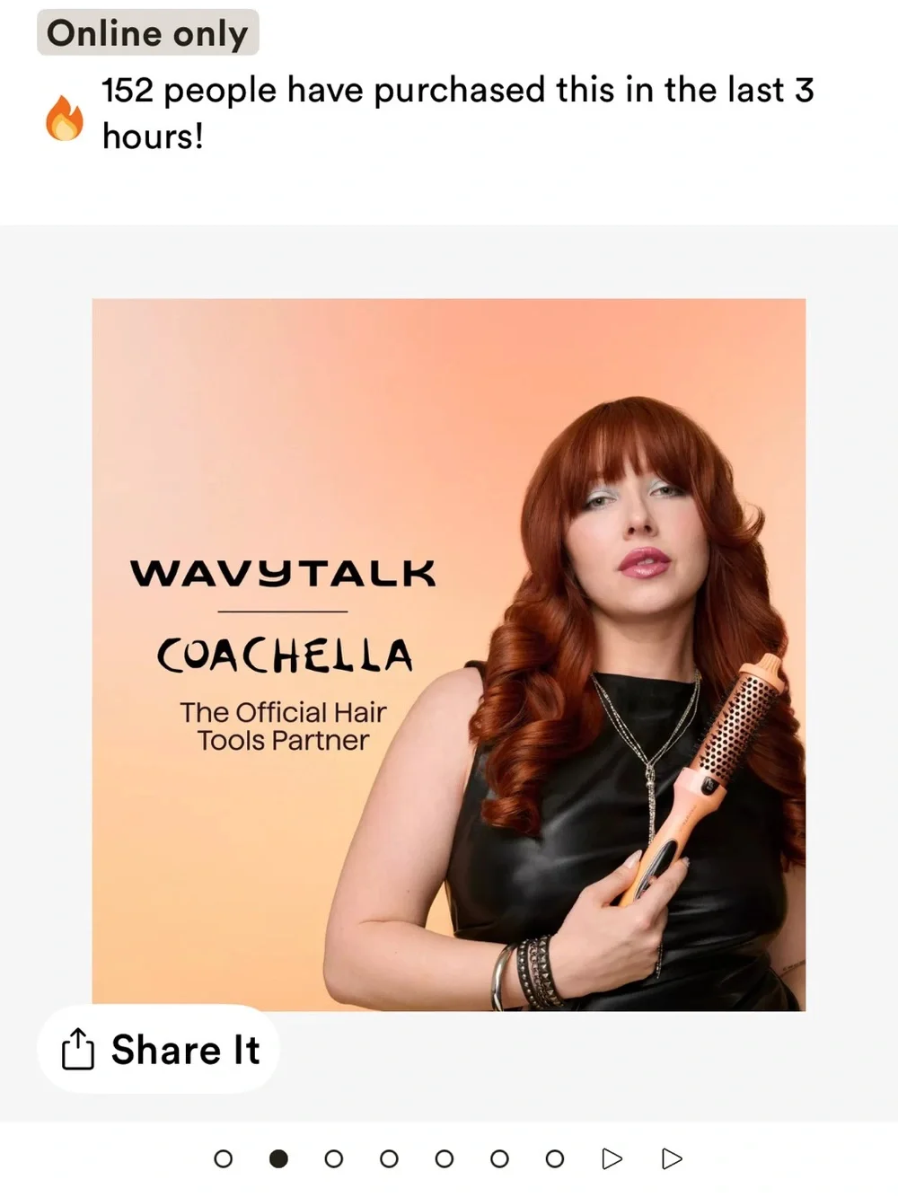 WAVYTALK Orange VIP Volume Blowout Bundle - Heat Brush Styling Set NWT